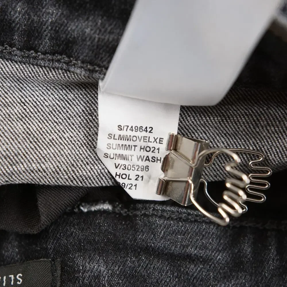 Banana Republic Slim Watershed Mill Valley Denim Black Jeans Mens Sz 34 x 34